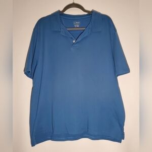 L.L. Bean Light Blue Polo Shirt- Men's- Size XL